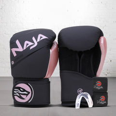 Kit Boxe e Muay Thai Naja Extreme Luva + Bandagem + Bucal