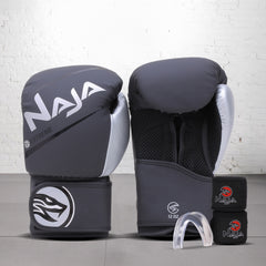 Kit Boxe e Muay Thai Naja Extreme Luva + Bandagem + Bucal