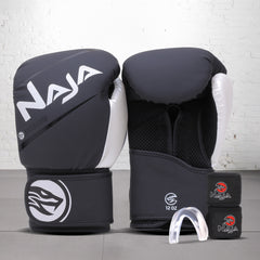 Kit Boxe e Muay Thai Naja Extreme Luva + Bandagem + Bucal