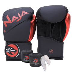 Kit Boxe e Muay Thai Naja Extreme Luva + Bandagem + Bucal