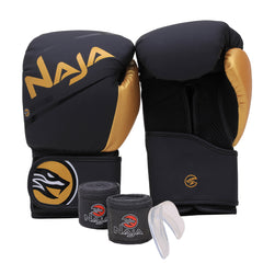 Kit Boxe e Muay Thai Naja Extreme Luva + Bandagem + Bucal