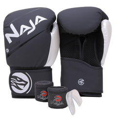 Kit Boxe e Muay Thai Naja Extreme Luva + Bandagem + Bucal