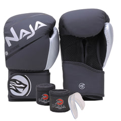 Kit Boxe e Muay Thai Naja Extreme Luva + Bandagem + Bucal