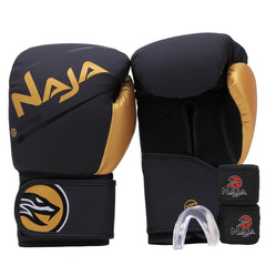 Kit Boxe e Muay Thai Naja Extreme Luva + Bandagem + Bucal