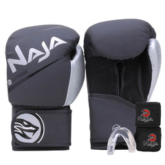 Kit Boxe e Muay Thai Naja Extreme Luva + Bandagem + Bucal