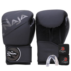 Kit Boxe e Muay Thai Naja Extreme Luva + Bandagem + Bucal