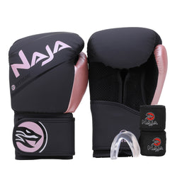 Kit Boxe e Muay Thai Naja Extreme Luva + Bandagem + Bucal