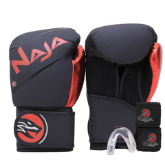 Kit Boxe e Muay Thai Naja Extreme Luva + Bandagem + Bucal